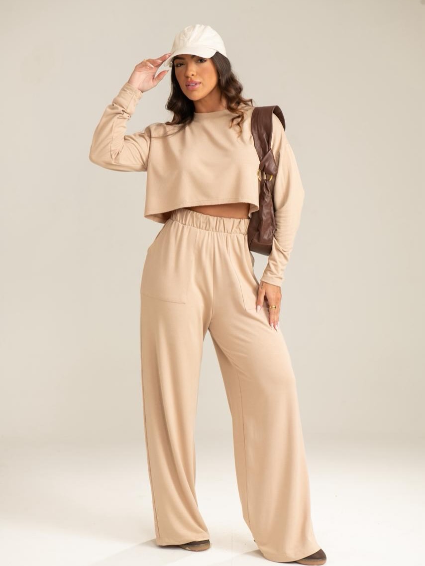 Conjunto Feminino Bege — Multimarcas