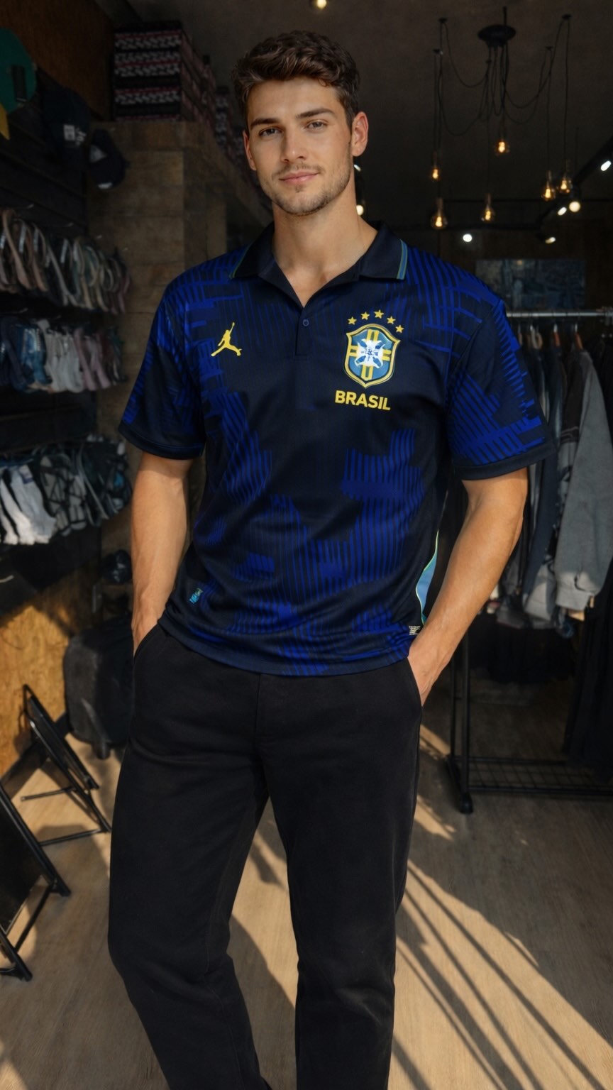 Polo Premium Azul — Multimarcas